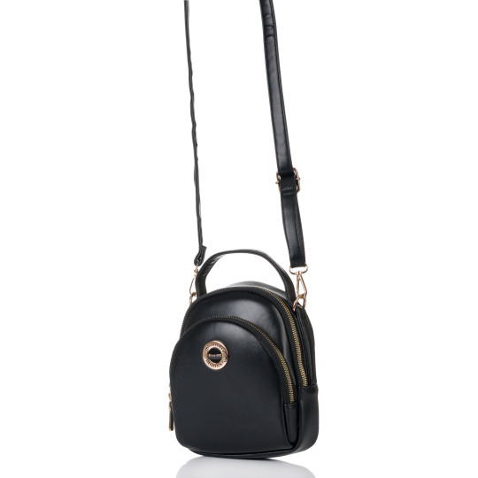 Czarna Mała Torebka Damska Monnari