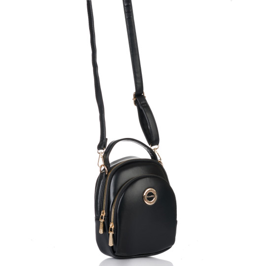 Czarna Mała Torebka Damska Monnari