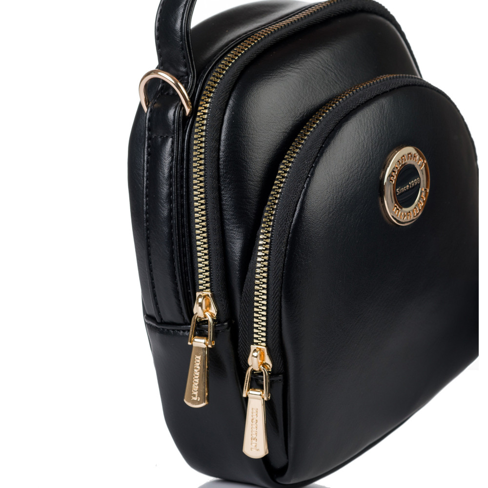 Czarna Mała Torebka Damska Monnari