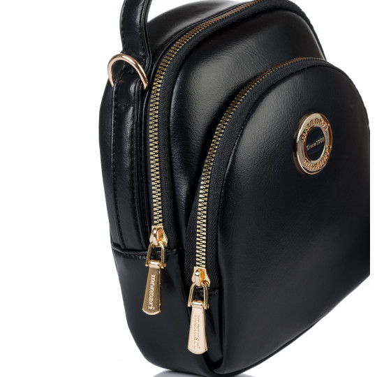 Czarna Mała Torebka Damska Monnari