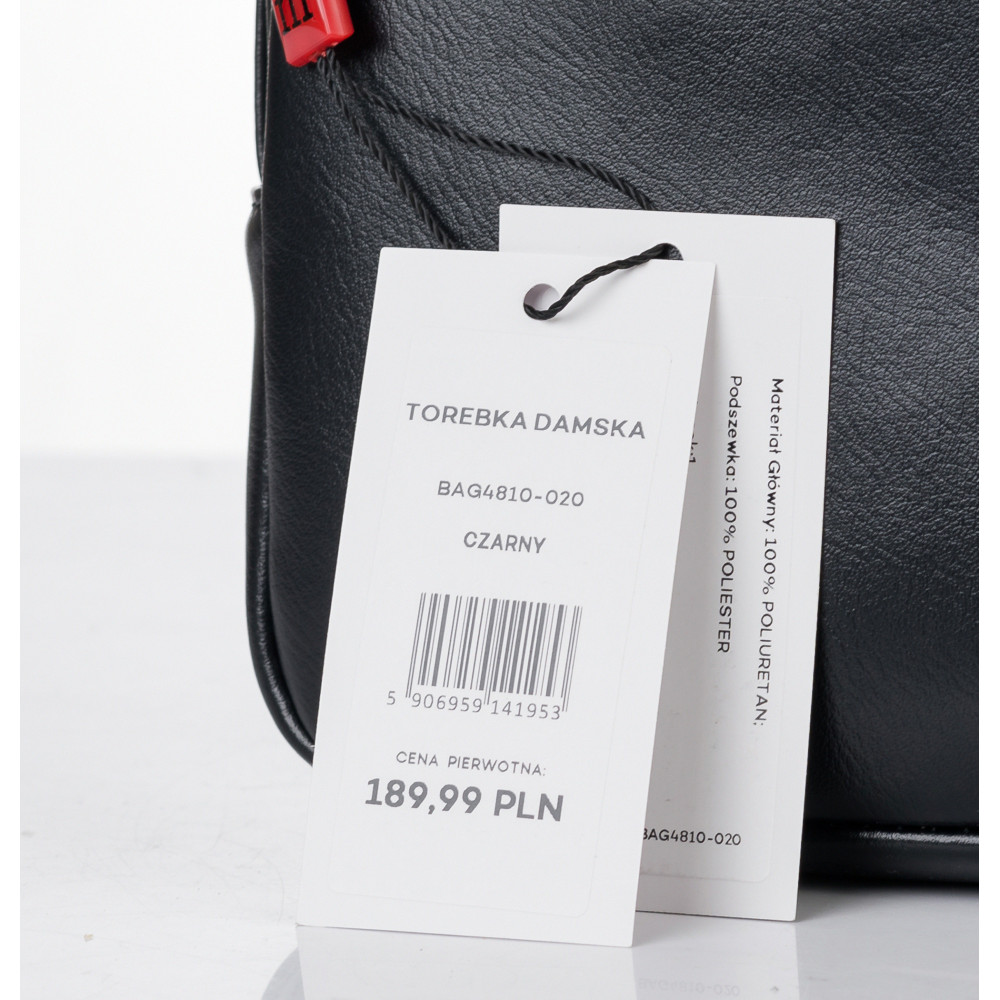 Czarna Mała Torebka Damska Monnari