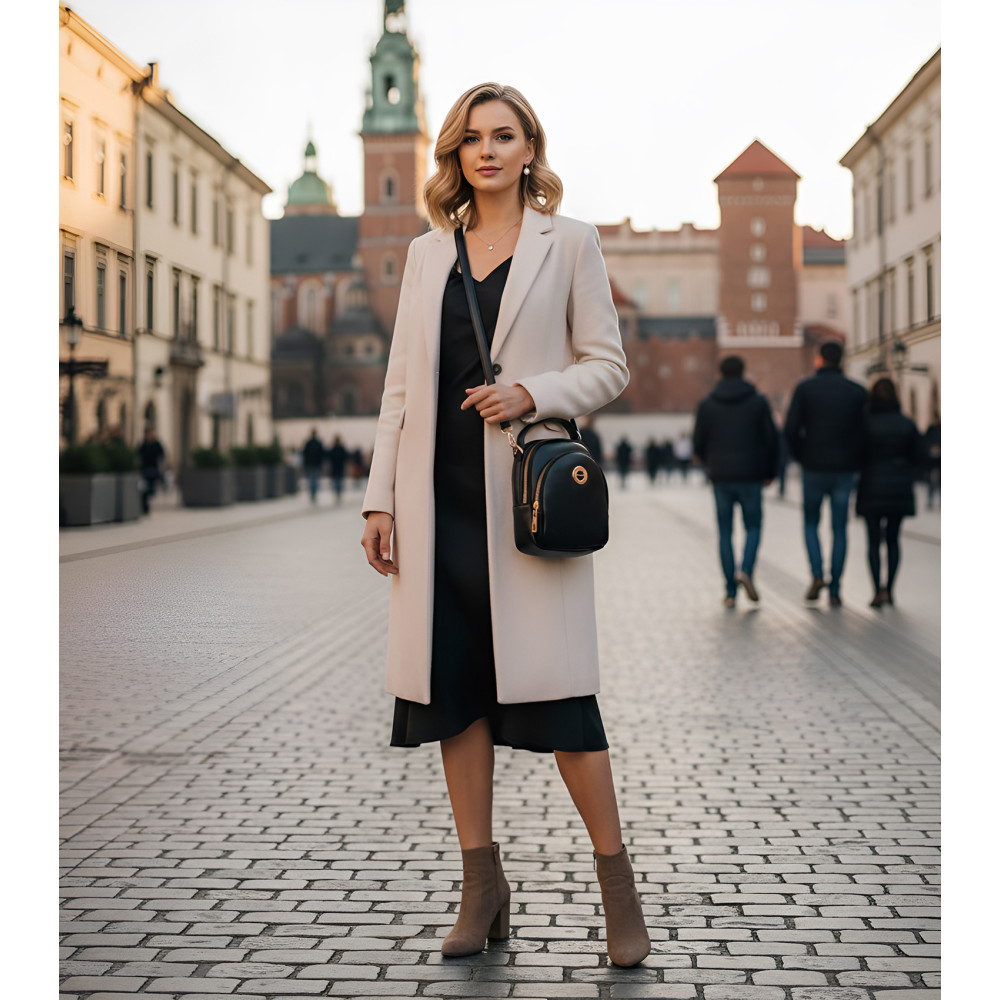 Czarna Mała Torebka Damska Monnari