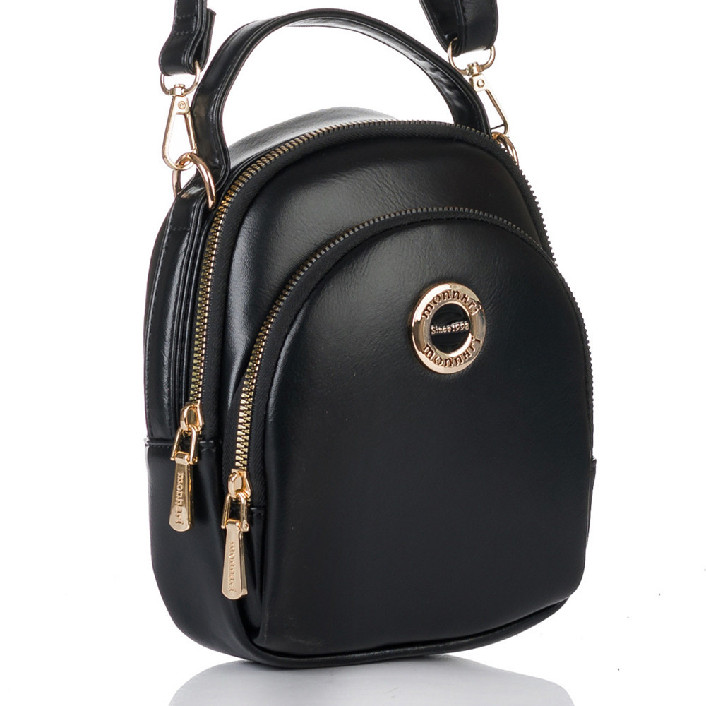 Czarna Mała Torebka Damska Monnari