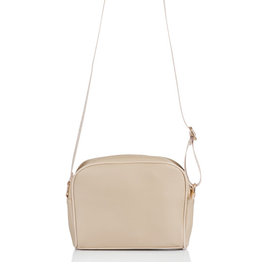 Beżowa Listonoszka damska typu crossbody Monnari