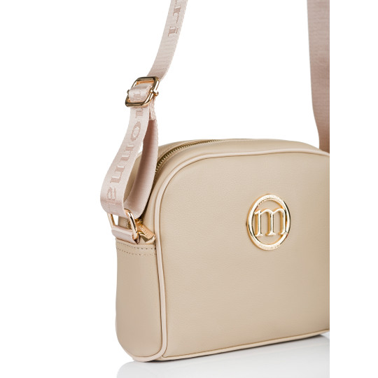 Beżowa Listonoszka damska typu crossbody Monnari