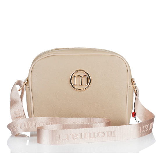 Beżowa Listonoszka damska typu crossbody Monnari