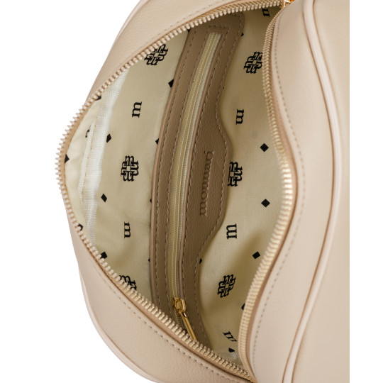 Beżowa Listonoszka damska typu crossbody Monnari