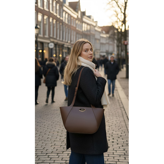 Torba damska na rączkach w extra modnym kolorze  MONNARI