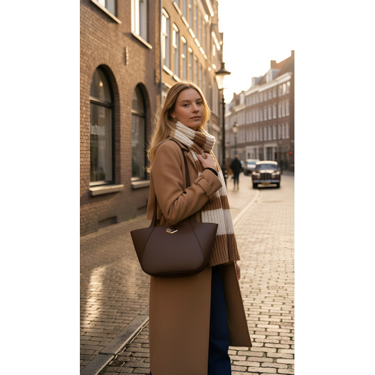 Torba damska na rączkach w extra modnym kolorze  MONNARI