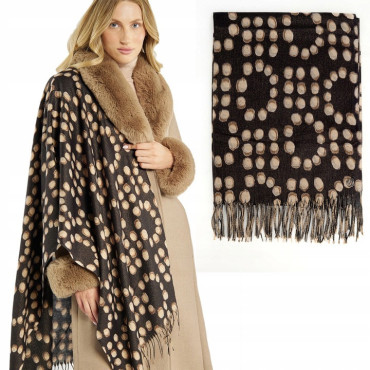 Elegancki szal w groszki MONNARI