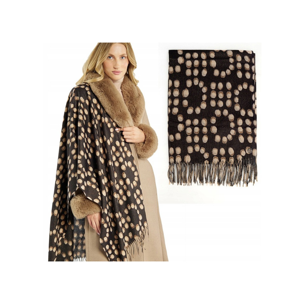 Elegancki szal w groszki MONNARI