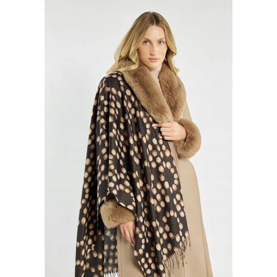 Elegancki szal w groszki MONNARI