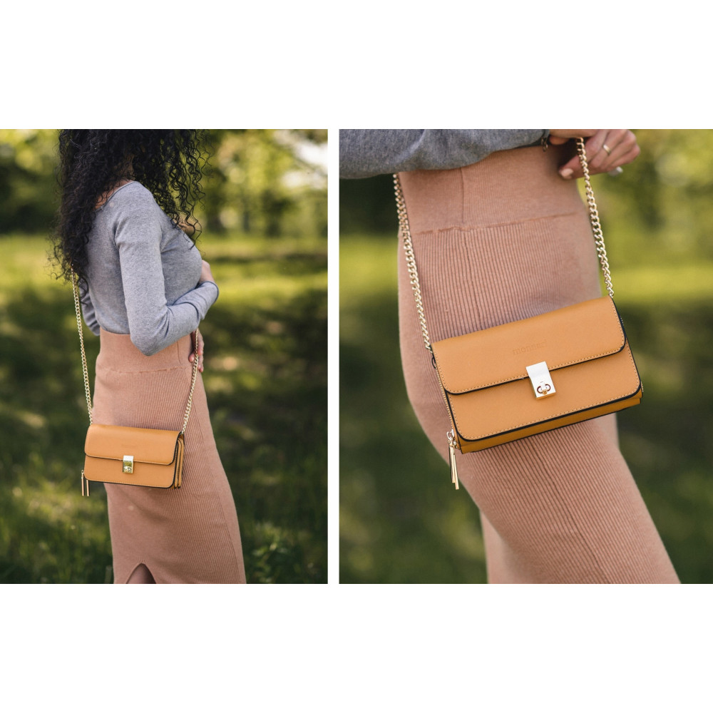 TOREBKA NA ŁAŃCUSZKU Z 2 KOMORAMI MONNARI