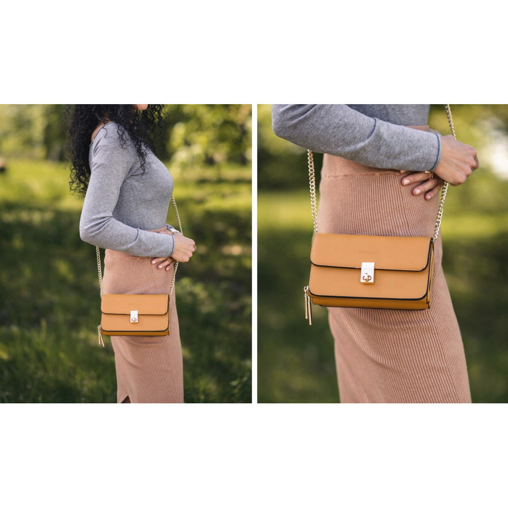 TOREBKA NA ŁAŃCUSZKU Z 2 KOMORAMI MONNARI