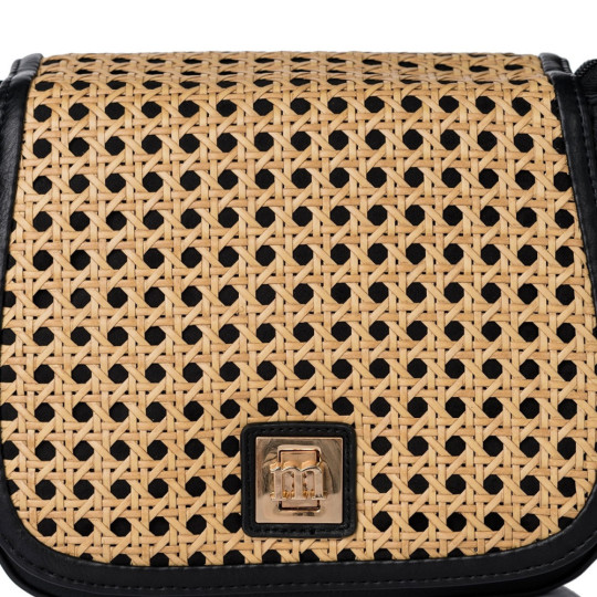TOREBKA Z PLECIONYM PANELEM MONNARI