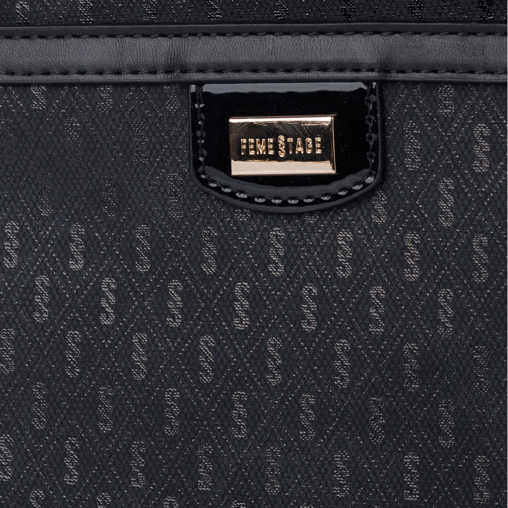 Czarna Torebka Listonoszka FEMESTAGE