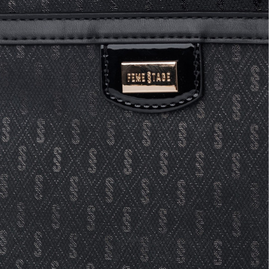 Czarna Torebka Listonoszka FEMESTAGE