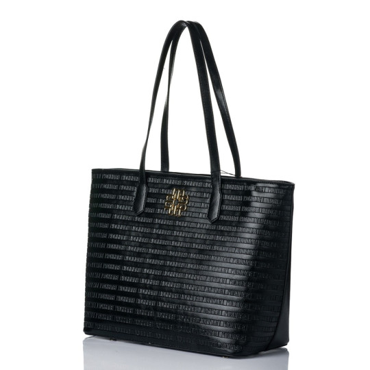 Shopper z drobnym wzorem z logo MONNARI