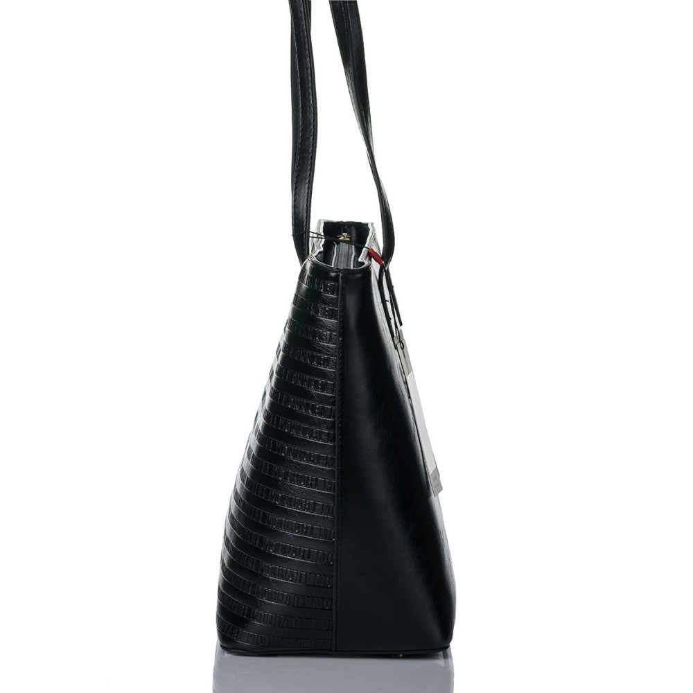 Shopper z drobnym wzorem z logo MONNARI