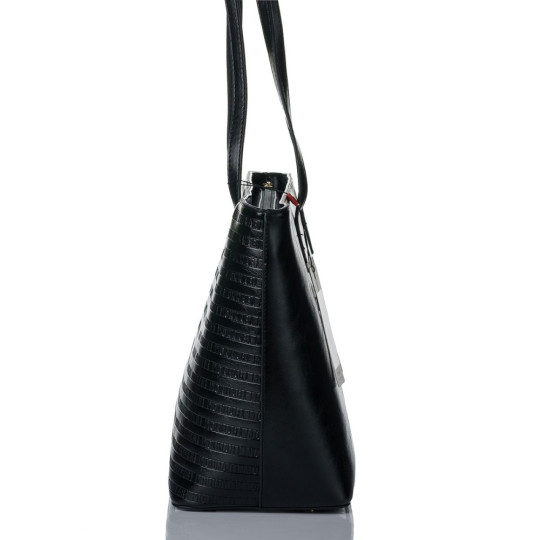 Shopper z drobnym wzorem z logo MONNARI