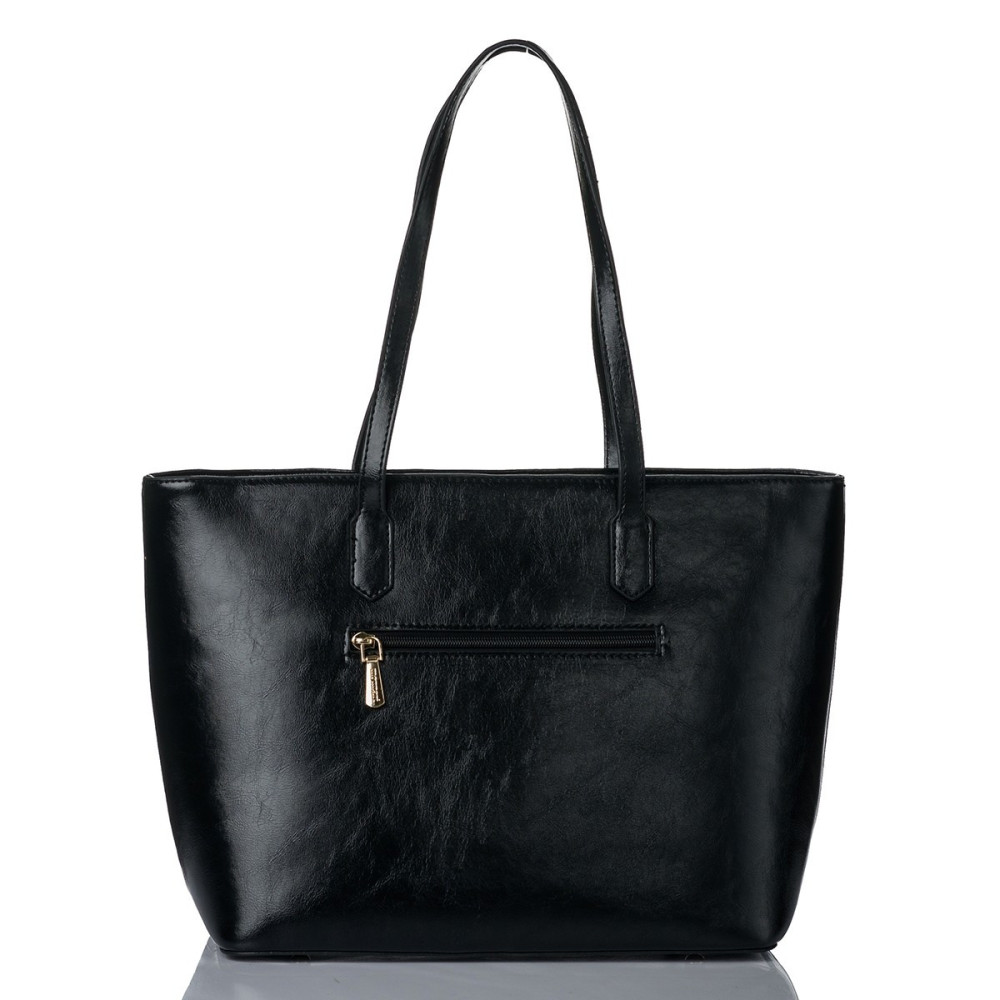 Shopper z drobnym wzorem z logo MONNARI