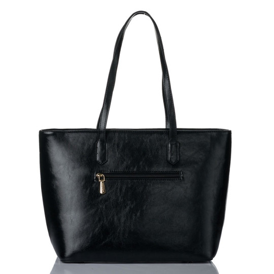 Shopper z drobnym wzorem z logo MONNARI