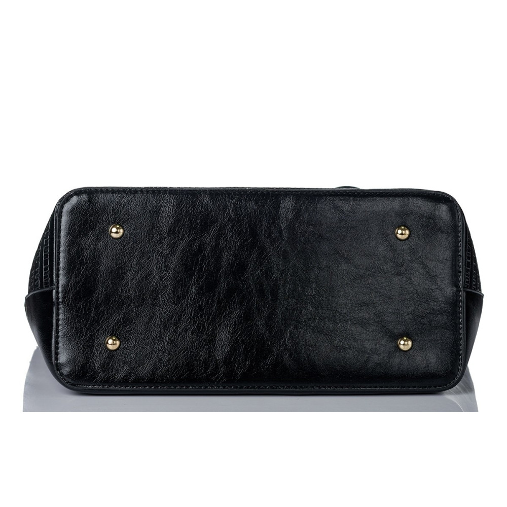 Shopper z drobnym wzorem z logo MONNARI