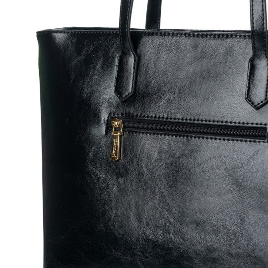 Shopper z drobnym wzorem z logo MONNARI