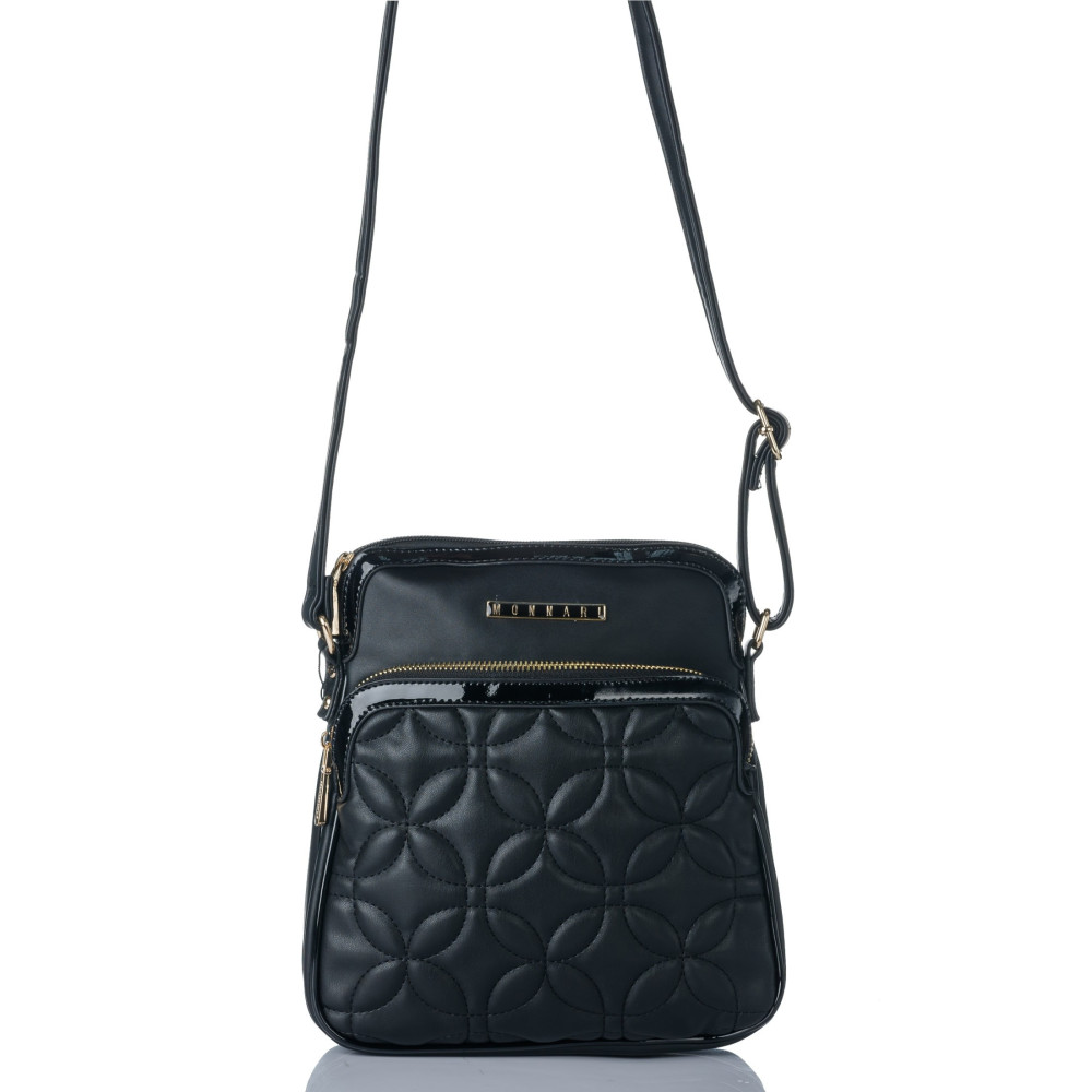 TORBA LISTONOSZKA Z TŁOCZONĄ KIESZONKĄ MONNARI