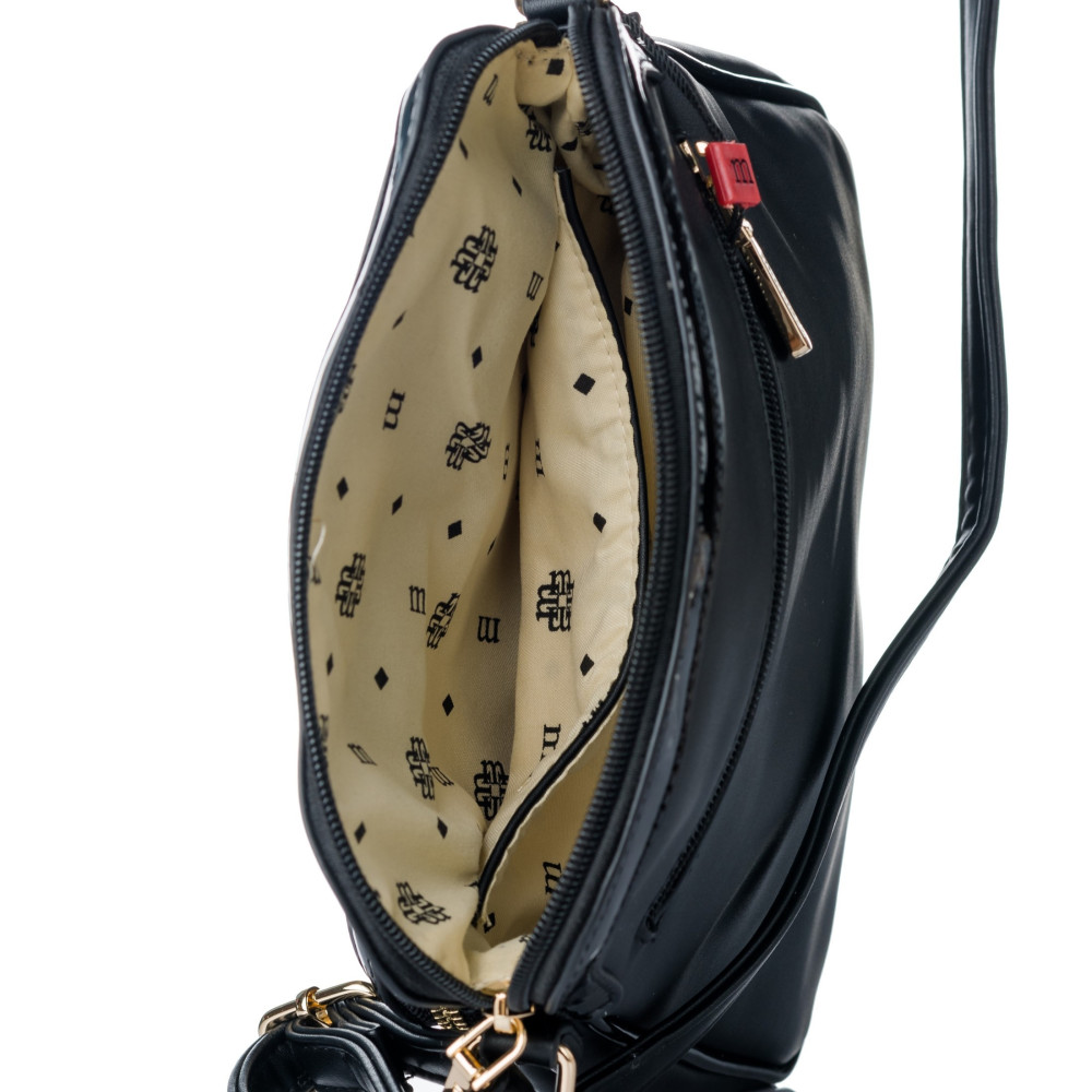 TORBA LISTONOSZKA Z TŁOCZONĄ KIESZONKĄ MONNARI