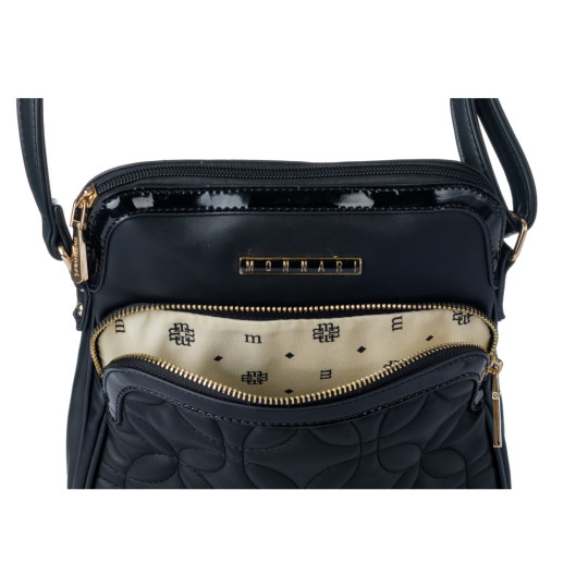 TORBA LISTONOSZKA Z TŁOCZONĄ KIESZONKĄ MONNARI