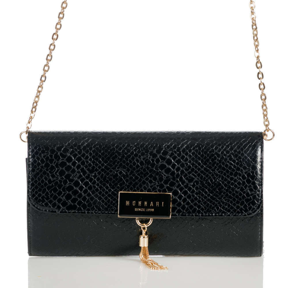 Czarna kopertówka damska MONNARI
