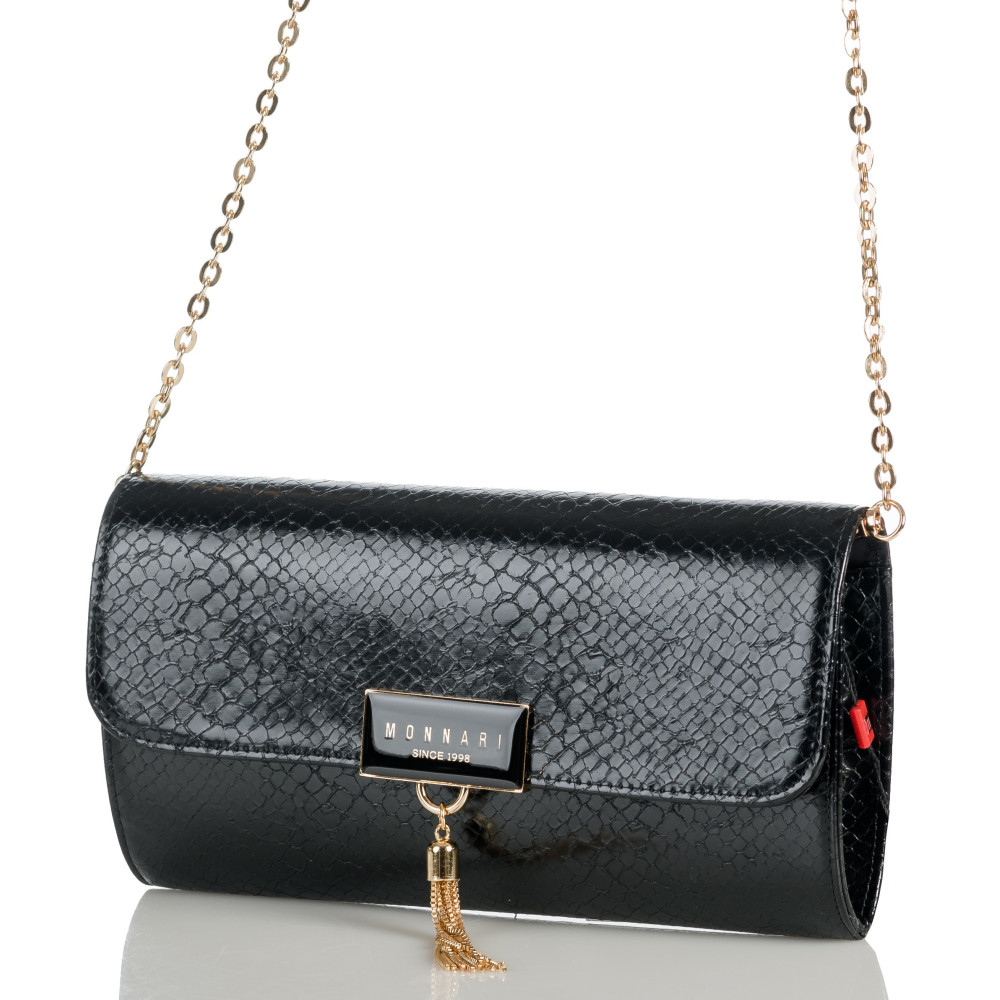 Czarna kopertówka damska MONNARI