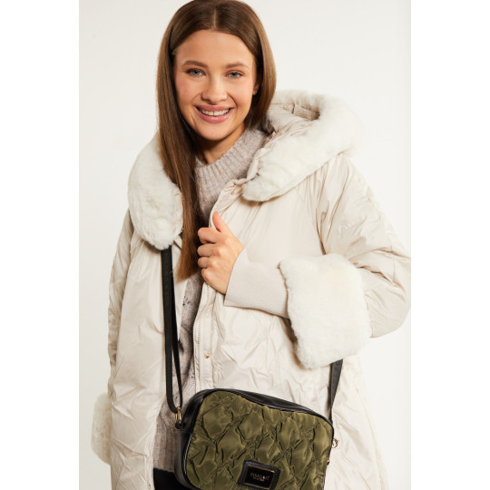 Pikowana torebka Khaki MONNARI