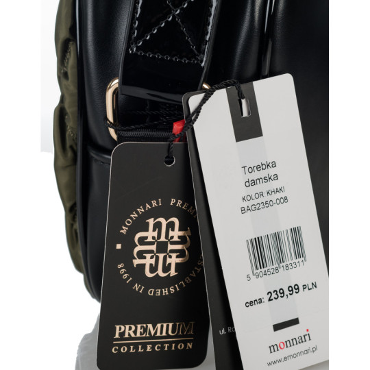 Pikowana torebka Khaki MONNARI