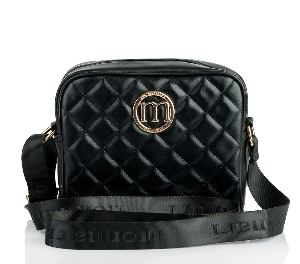 Listonoszka crossbody Monnari pikowana – czarna