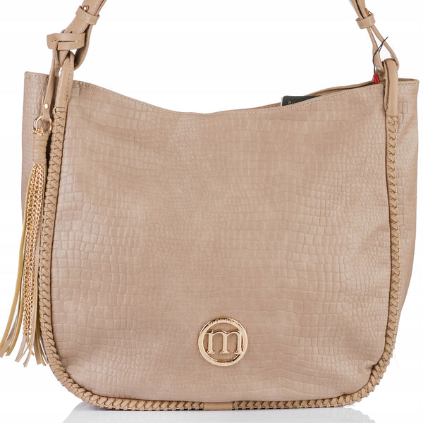 Torebka shopper Monnari z ekoskóry – beżowa