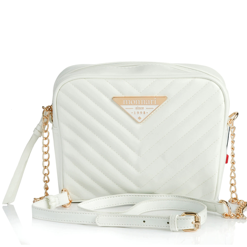 Listonoszka crossbody damska Monnari elegancka – biała