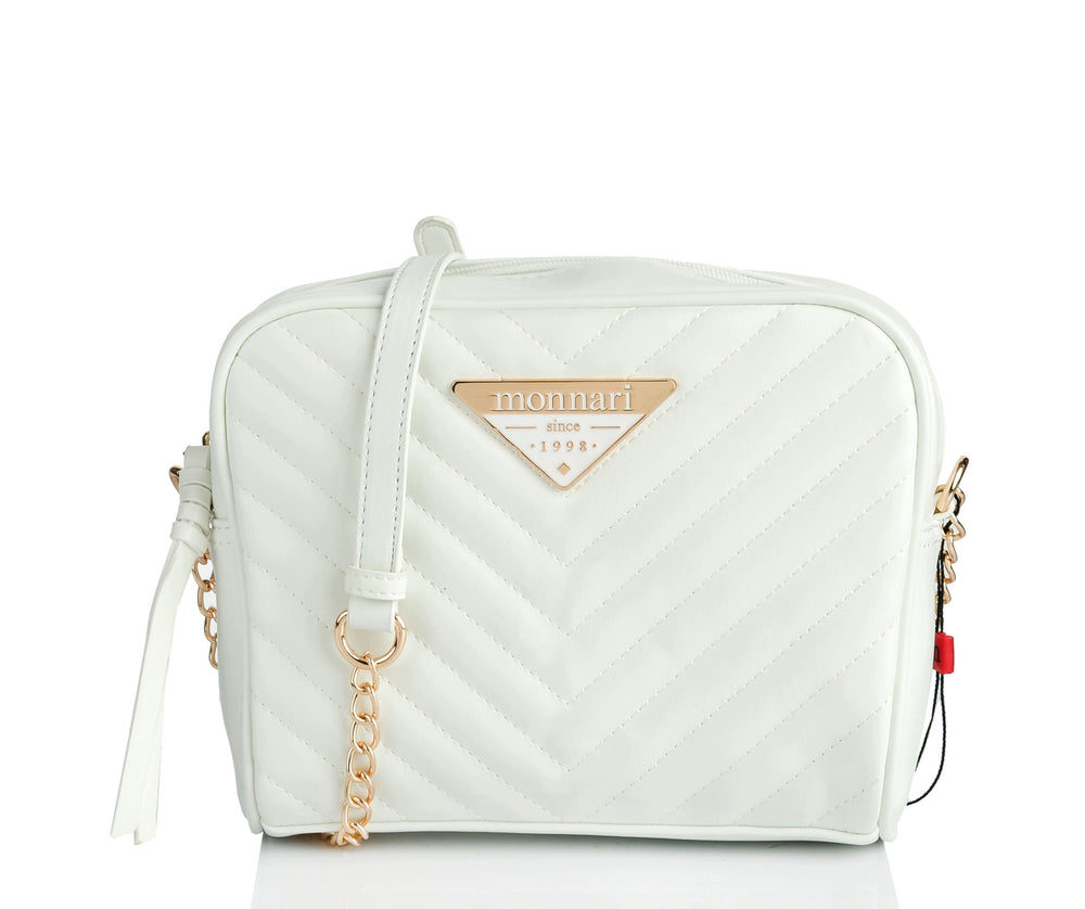 Listonoszka crossbody damska Monnari elegancka – biała