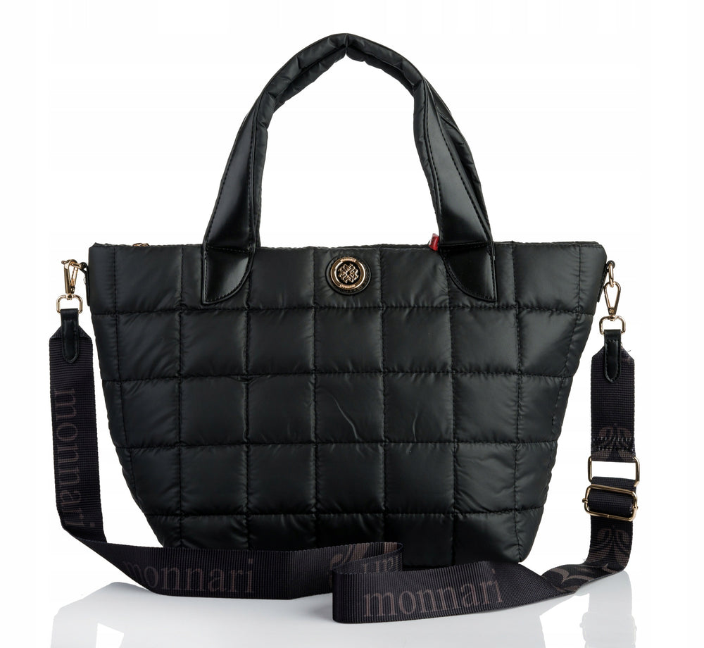 Torba shopper damska Monnari praktyczna – czarna