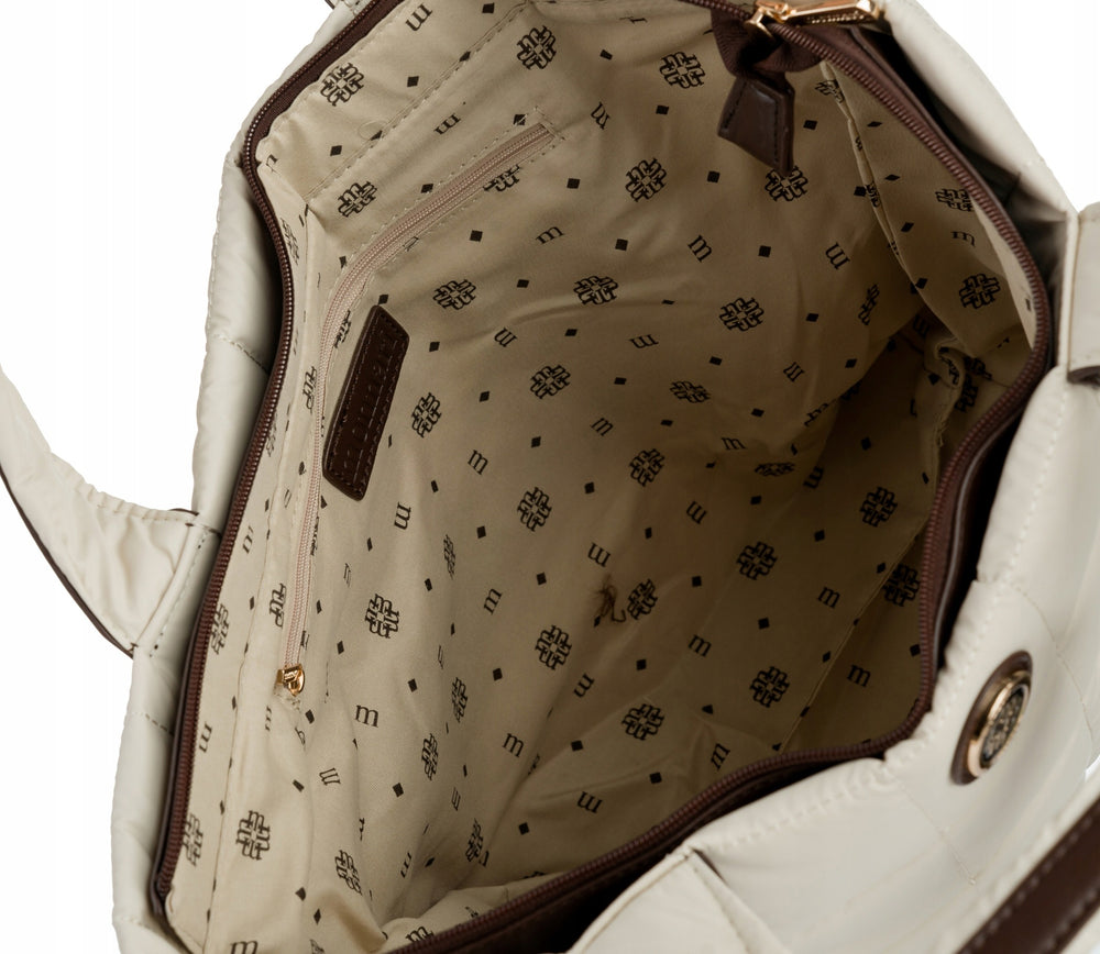 Torba shopper damska Monnari praktyczna – beżowa