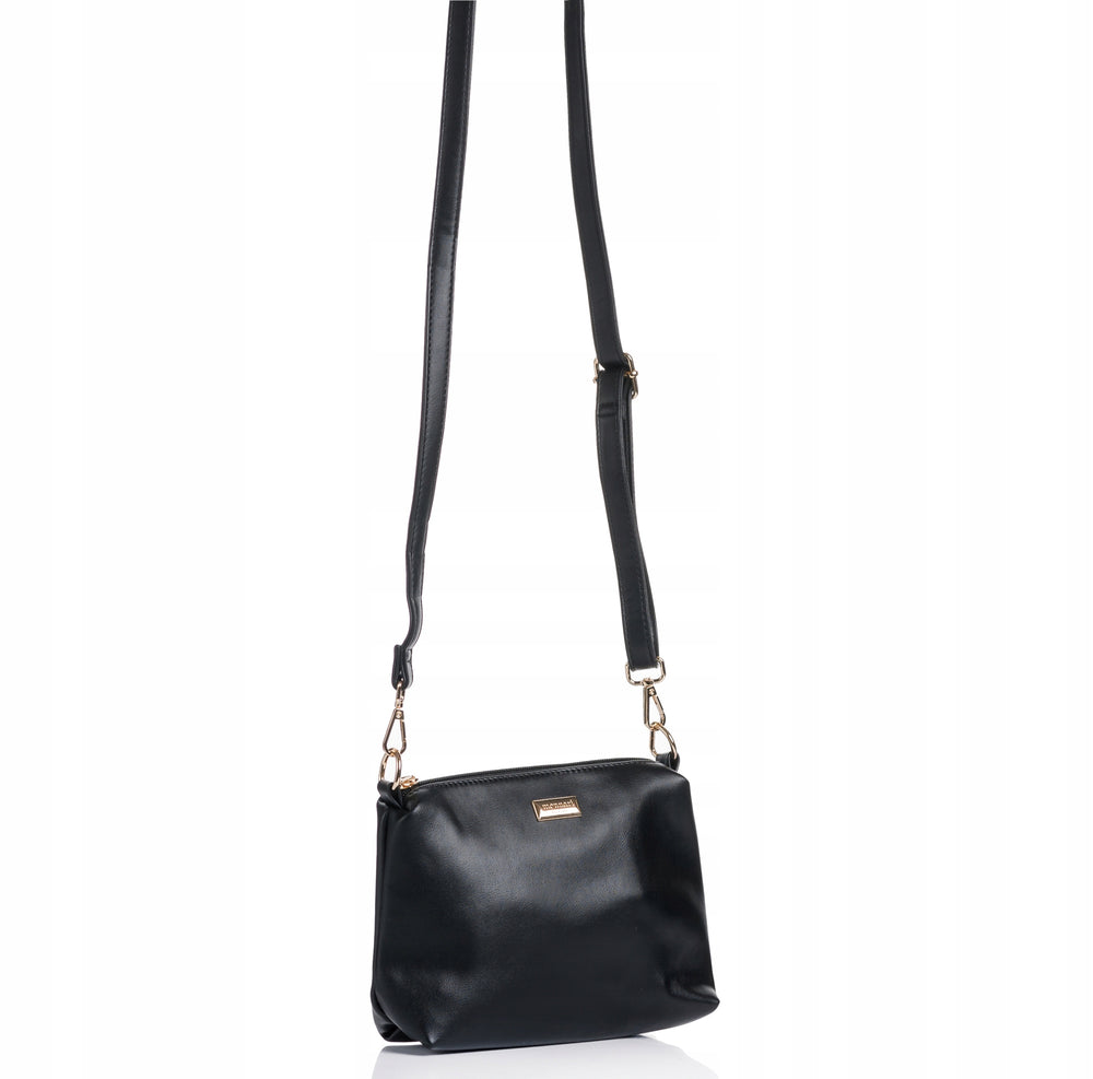 Torebka shopper z listonoszką 2w1 Monnari – biało-czarna
