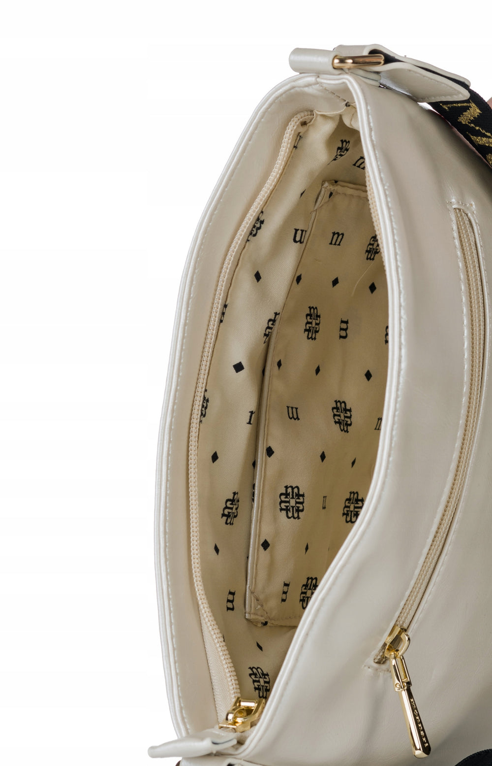 Listonoszka pikowana Monnari perłowa, crossbody