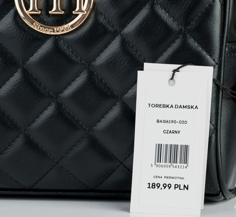 Listonoszka crossbody Monnari pikowana – czarna