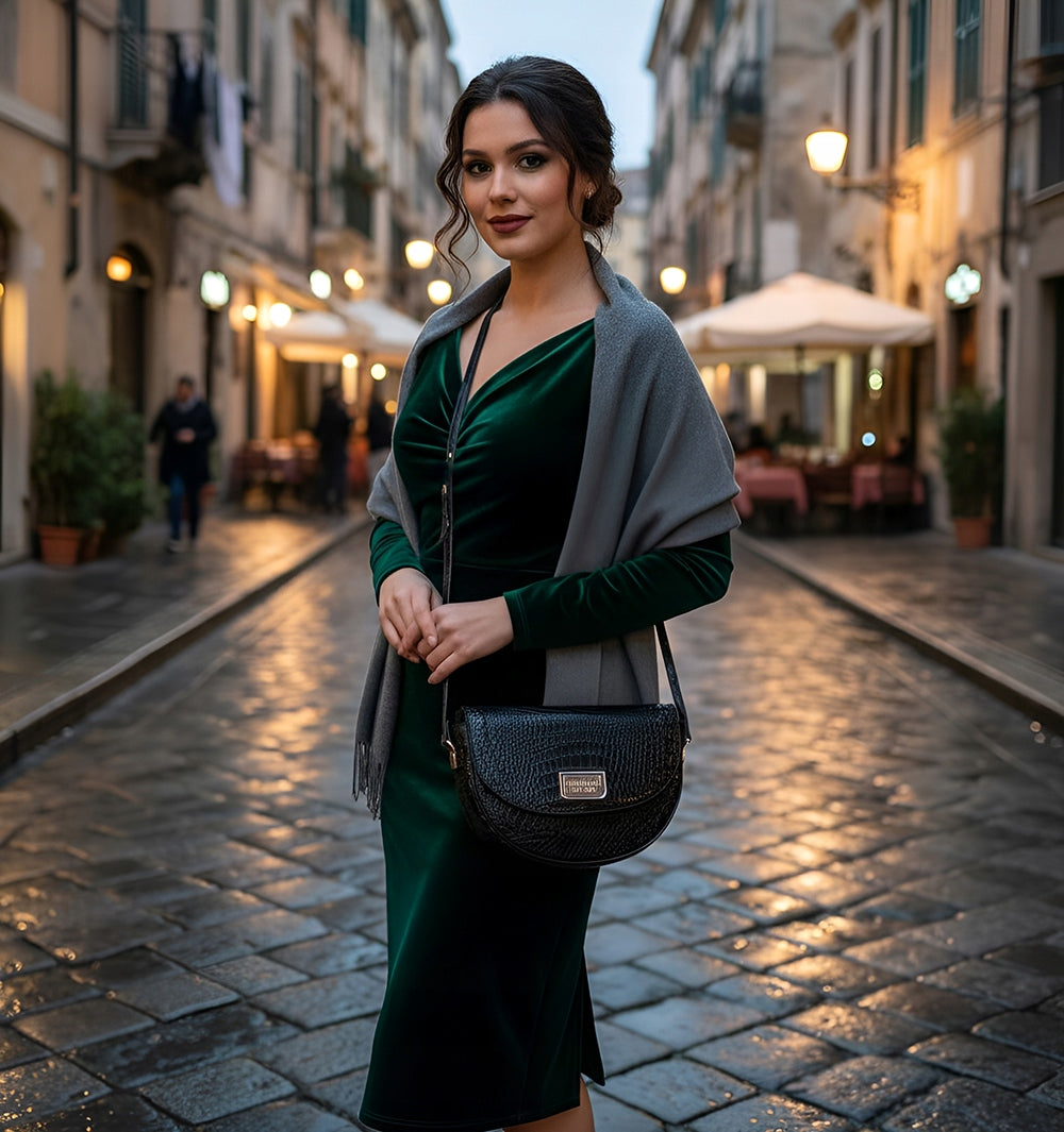 Listonoszka wizytowa Monnari croco, elegancka