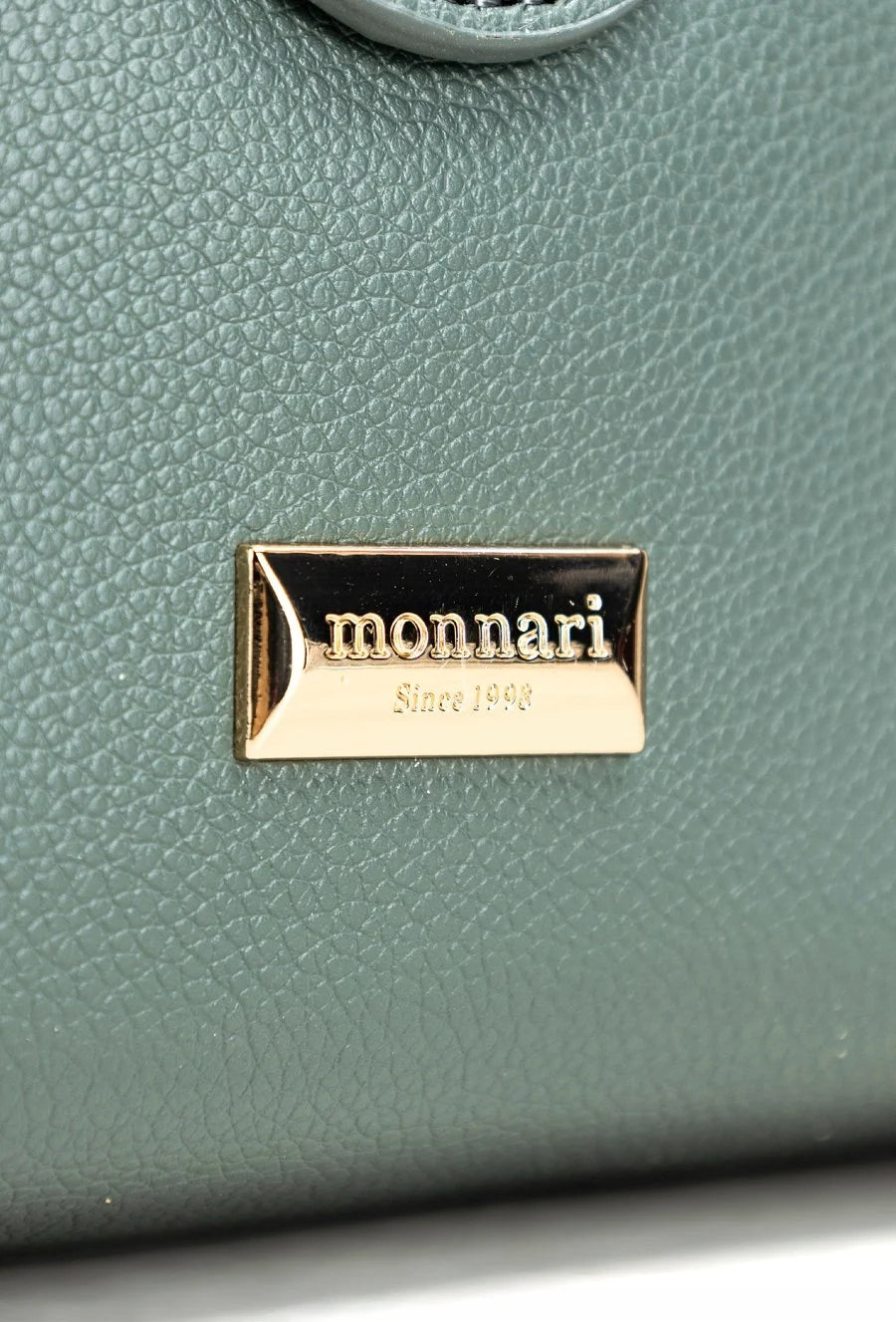 Listonoszka damska Monnari z logo na pasku – zielona