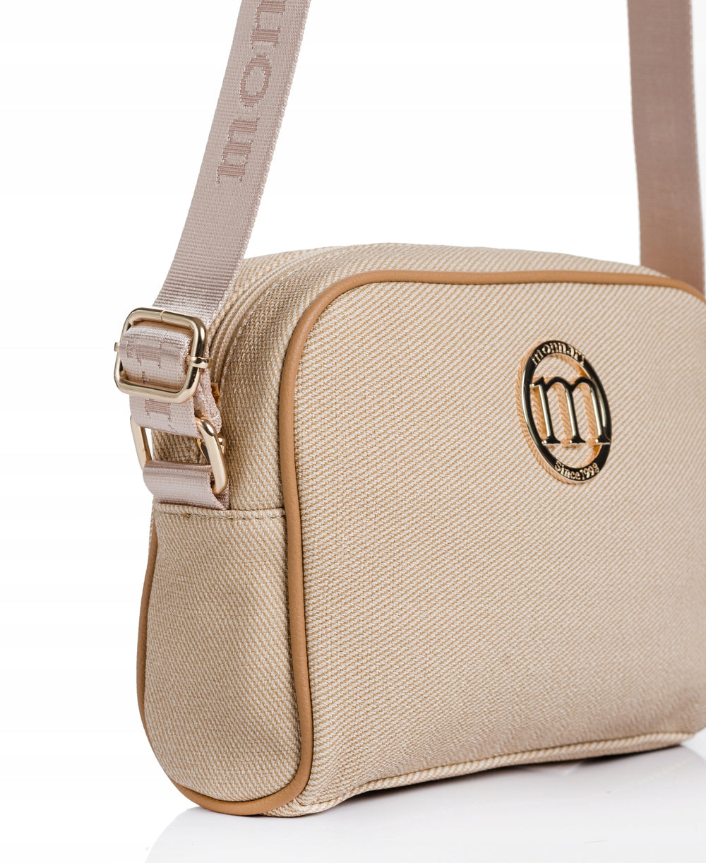 Listonoszka crossbody damska Monnari elegancka – beżowa