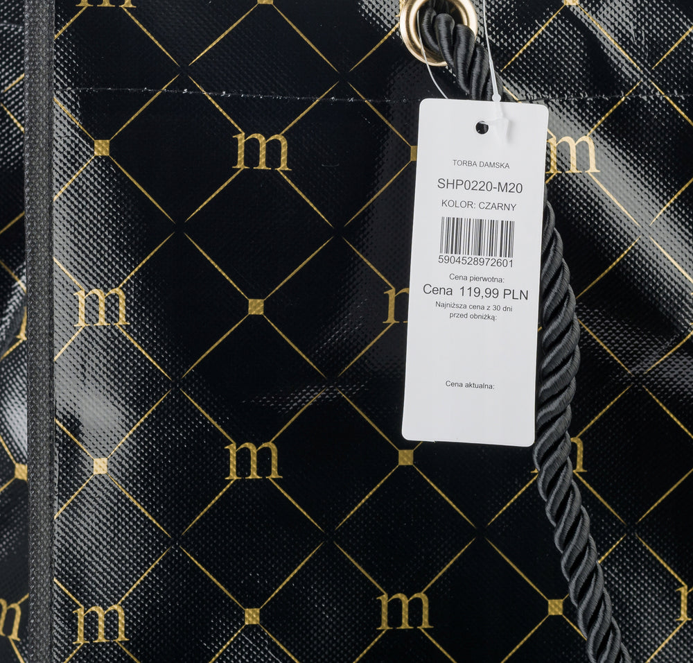 Torba na zakupy Monnari składana, shopper – czarna