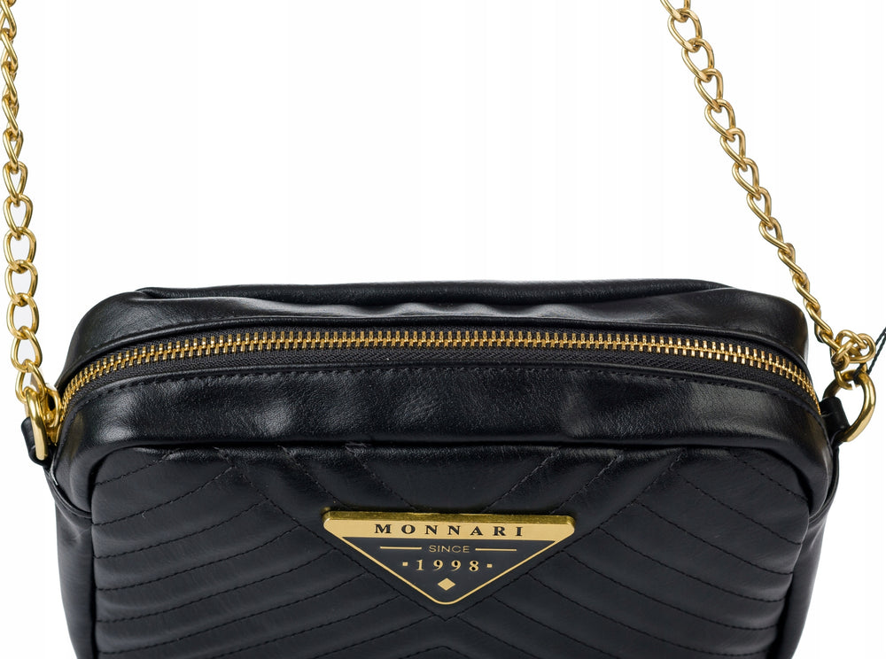 Listonoszka crossbody Monnari z łańcuszkiem – złota