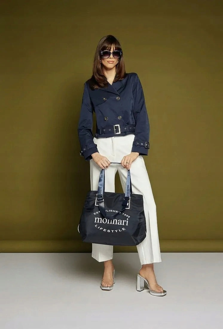 Torebka shopper Monnari z ekoskóry – niebieska